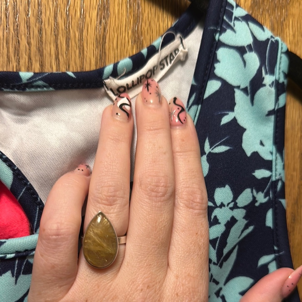 Chic Blue Mini Dress - Picture 3 of 5